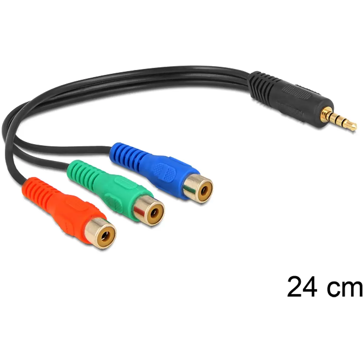 DELOCK Adaptorcable jack plug 4 Pin > 3